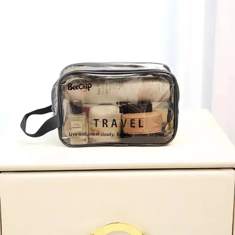 GlowPack Clear Cosmetic Pouch Set