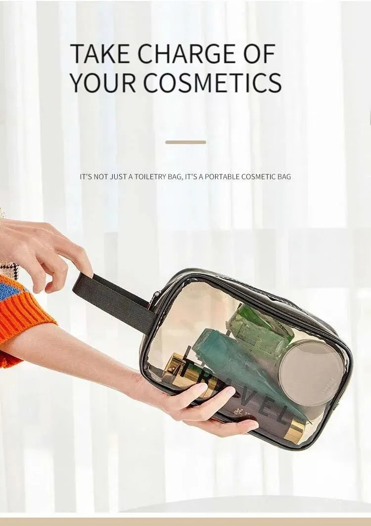 GlowPack Clear Cosmetic Pouch Set