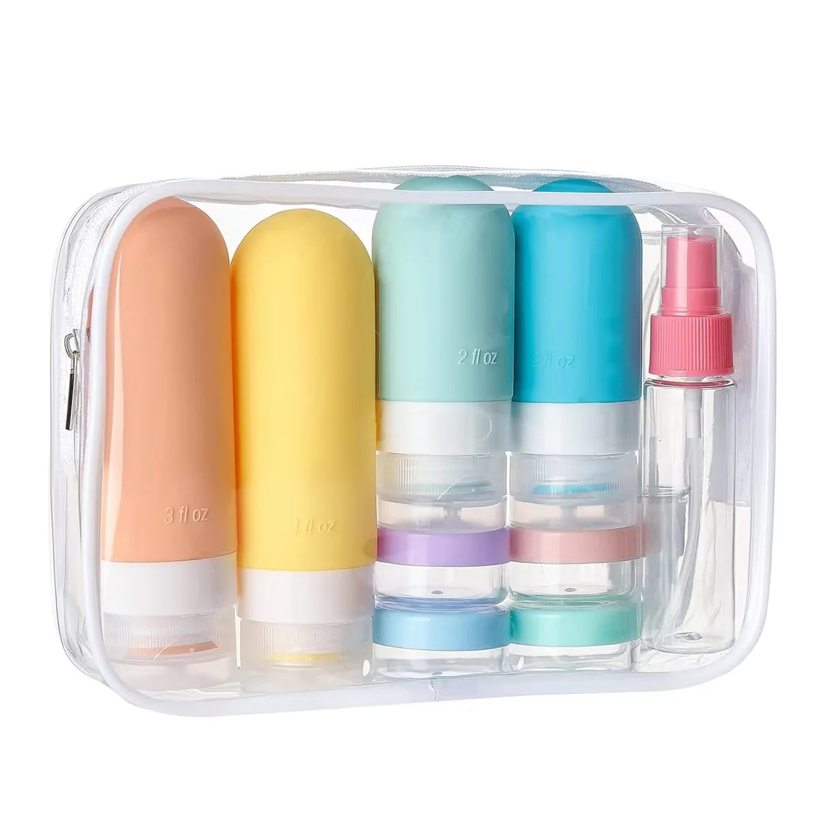 GlowPack Refillable Travel Bottle Set
