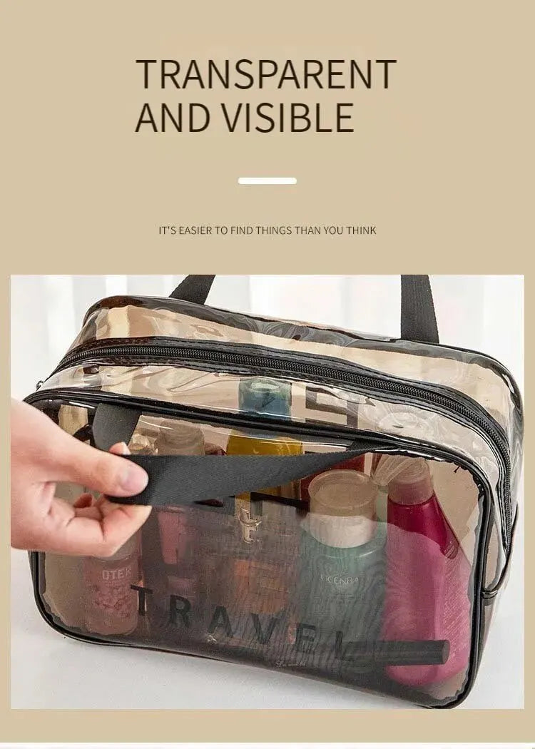 GlowPack Clear Cosmetic Pouch Set