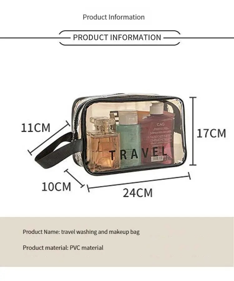 GlowPack Clear Cosmetic Pouch Set