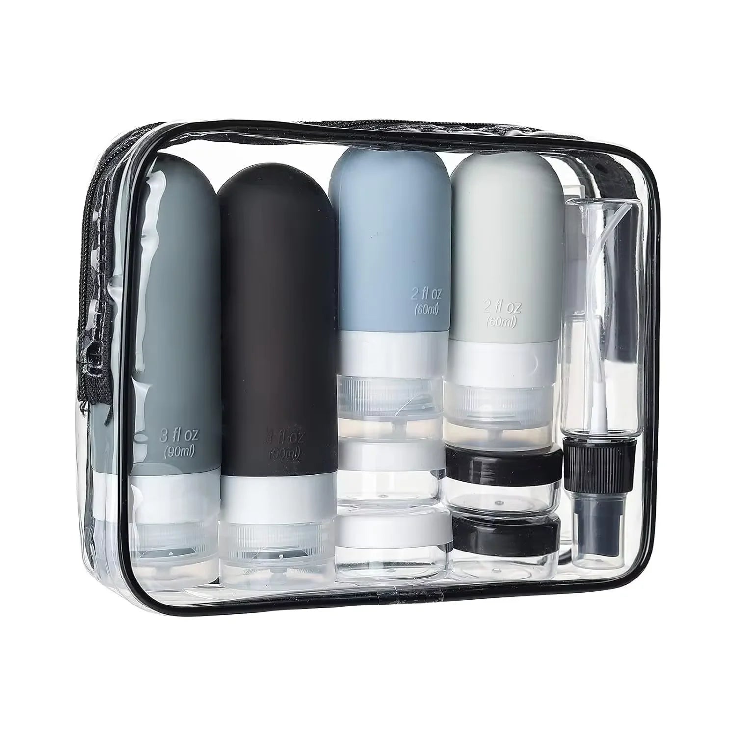 GlowPack Refillable Travel Bottle Set
