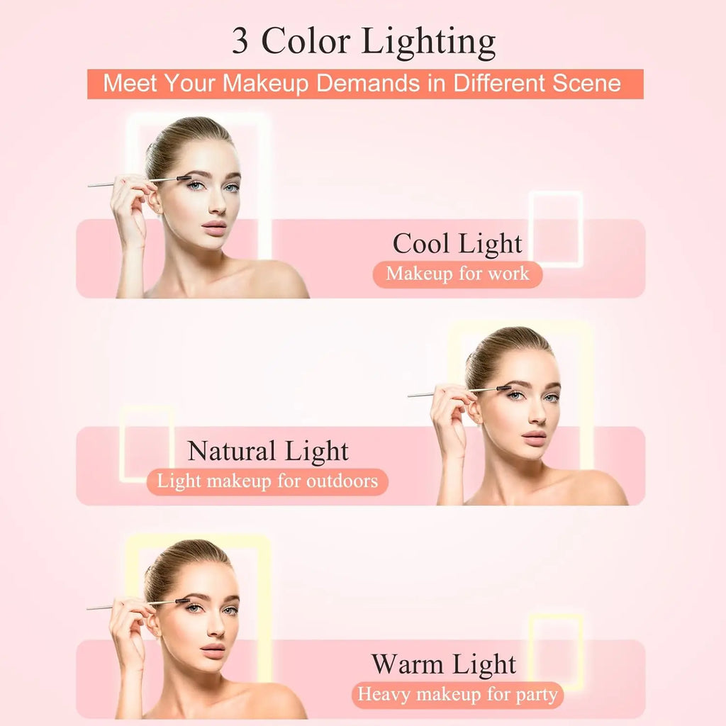 GlowPack Compact LED Travel Mirror