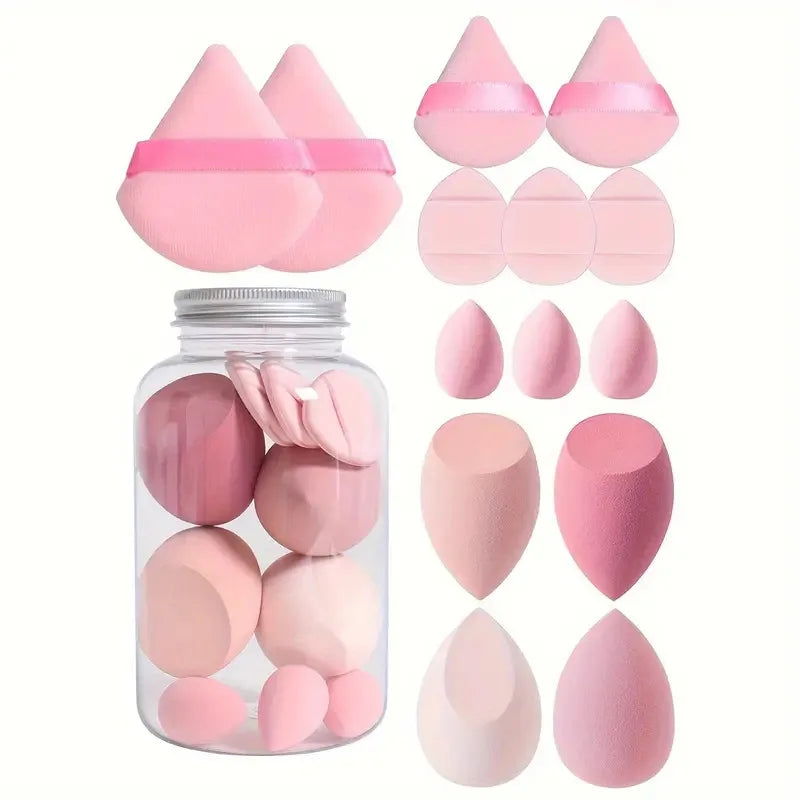 GlowPack Aesthetic Makeup Sponge Set