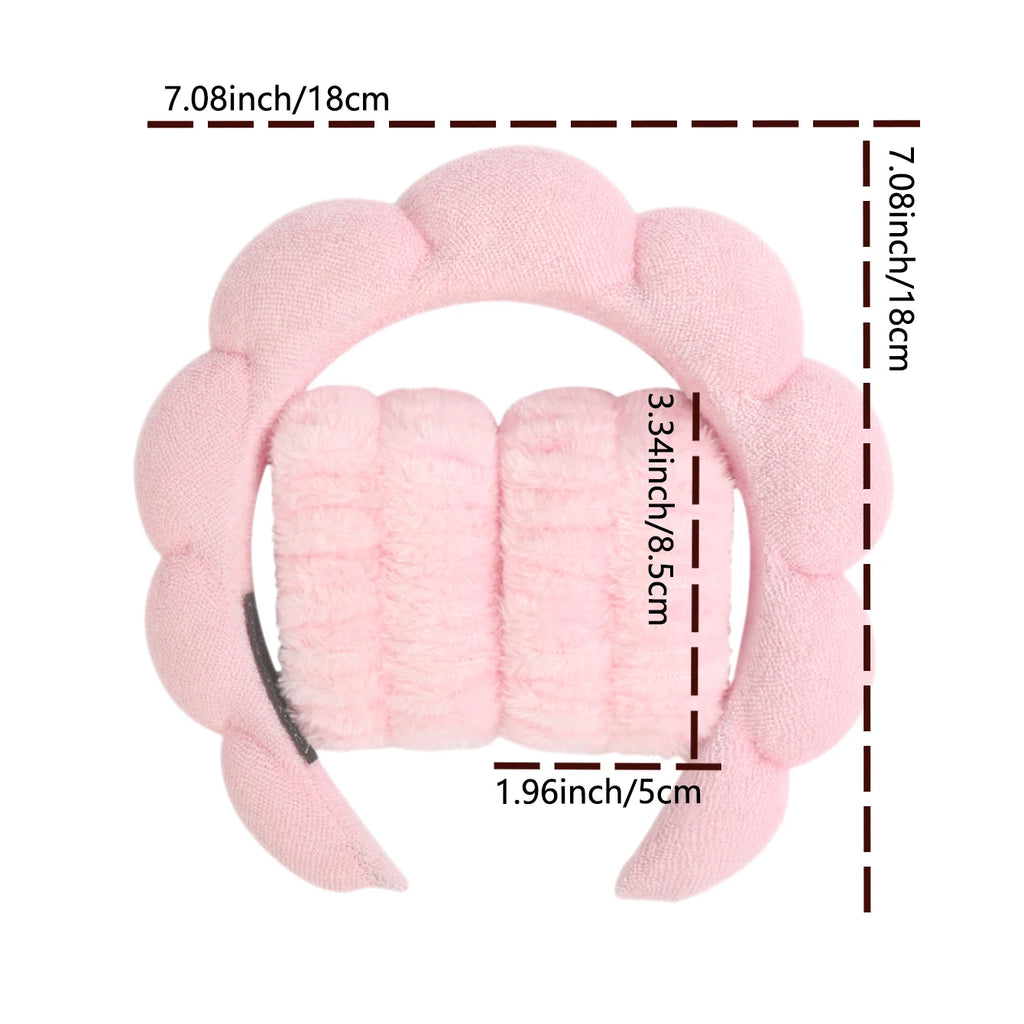 GlowPack Hautpflege-Stirnband & Armband-Set