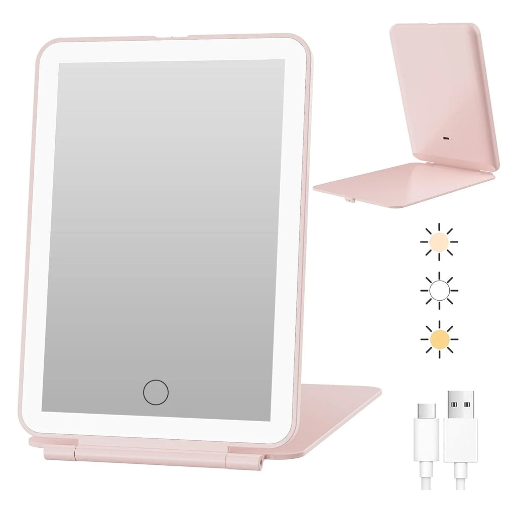 GlowPack Compact LED Travel Mirror