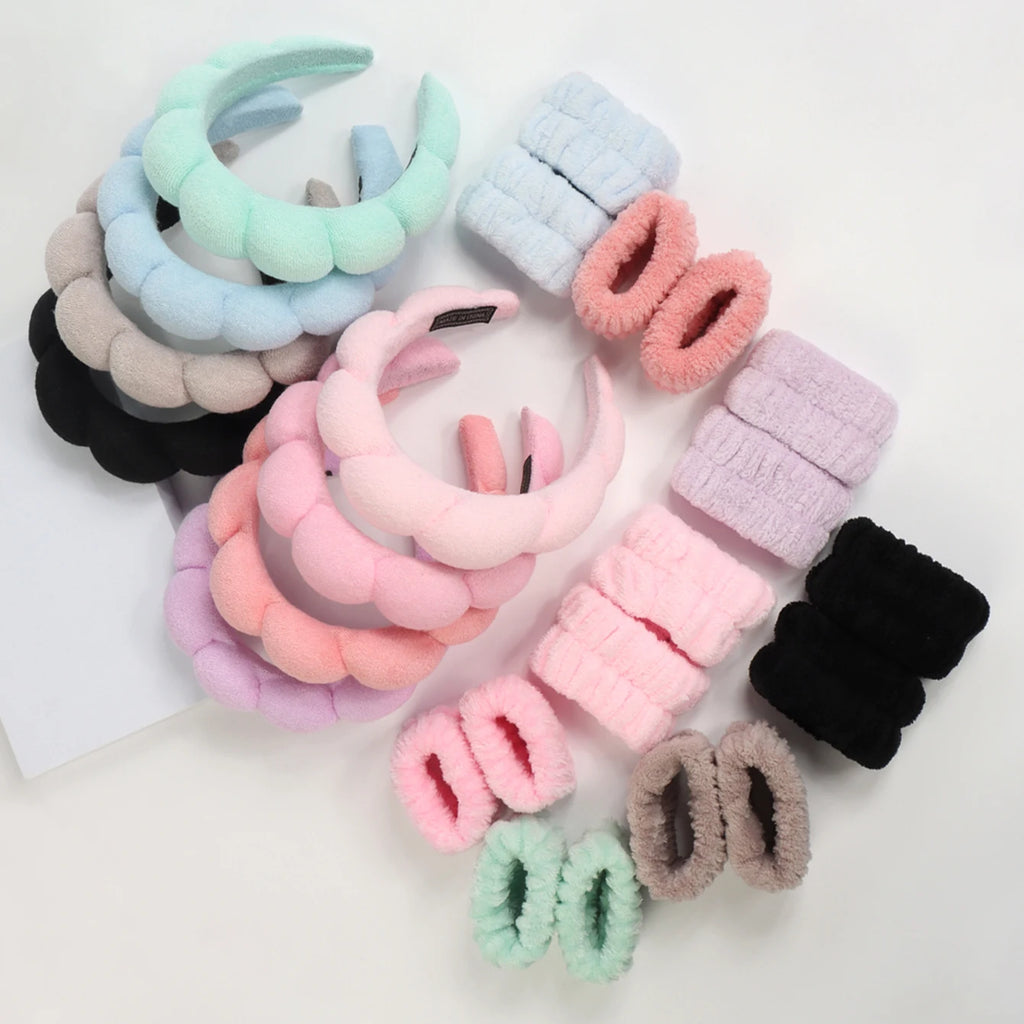 GlowPack Hautpflege-Stirnband & Armband-Set