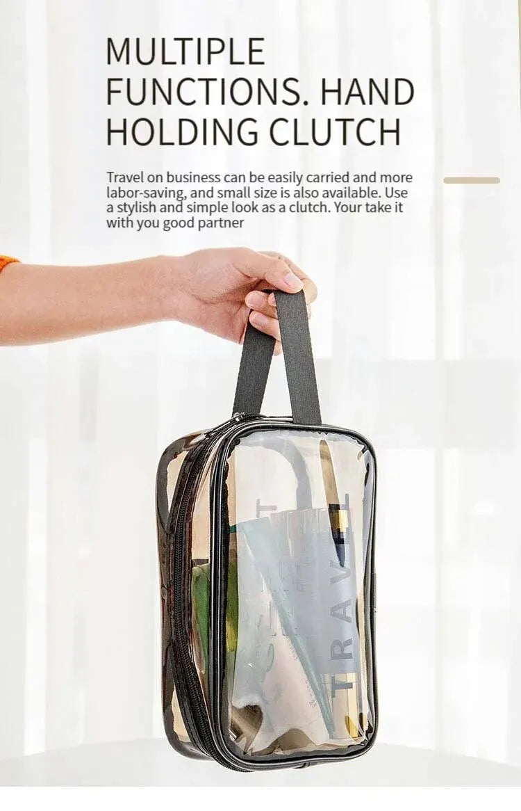 GlowPack Clear Cosmetic Pouch Set