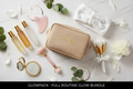 Full Routine Glow Bundle flat lay on marble